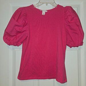H&M pink puff T shirt